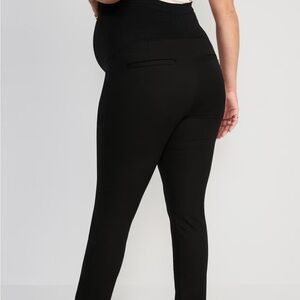 Old Navy Maternity Full-Panel Pixie Ankle Pants, black 6